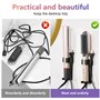 Lauviomify Support Compatible avec Dyson Airwrap, Support Mural sans perçage pour lisseur, Support pour Dyson Airwrap, Aluminium