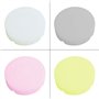 Lot de 8 cendriers ronds fluorescents en caoutchouc de silicone résistant à la chaleur 4 couleurs