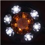 Duokon Feu de Position Latéral, Lampe de Rétroviseur à 24 LED Rouge-Jaune Lampe de Signalisation Imperméable pour Camion/Remorqu