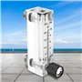 Débitmètre de gaz à panneau réglable LZM-6T 1-10LPM filetage d'interface intérieur : 1/4BSP extérieur : M18*1.5