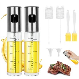 Starward 2 Pièces Pulvérisateur Huile Cuisine en Verre