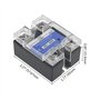 WMYCONGCONG Lot de 2 SSR-25DA Relais statique Relais monophasé CC vers CA 25 A/250 V 3-32 V DC Entrée 24-380 VAC Sortie (25 A)