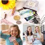 JOOTUEPO Lot de 5 Petits Portefeuilles pour Femmes, Mini Porte-Monnaie pour Femmes, Petit Portefeuille avec Fermeture éclair, Tr
