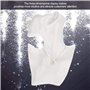 Xinwoer Collier Boucle d'oreille Mannequin Tete Buste Tete Modele(Blanc)