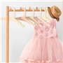 Lot de 10 cintres en bois antidérapants pour vêtements de bébé, cintres en bois pour économiser de l'espace en forme d'ours mign