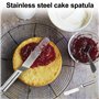 Shirene Spatules,2 PCS Spatule à Gâteau,Spatule Patisserie Lissage,Spatule Coudée Patisserie,Couteau à Palette de Cuisson pour l