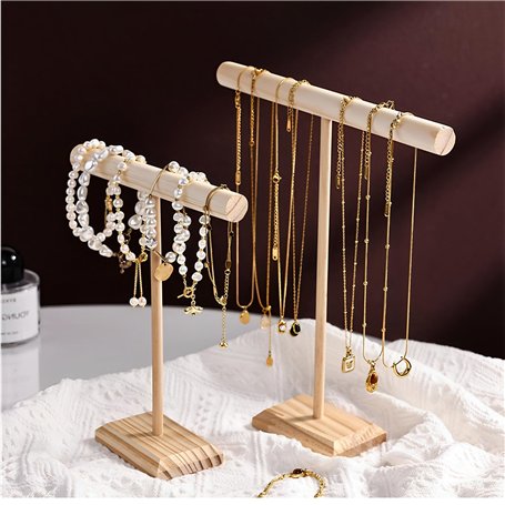 2 Pièces Porte Bijoux en Bois