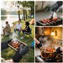 Gants de Four,Maniques, Set de 6 Gants de Cuisine en Silicone, résistants à la Chaleur jusqu'à 230 °C – Parfaits pour Barbecue, 