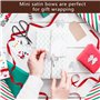 Lot de 100 mini nœuds en tissu satiné - Blanc - Petits nœuds en satin - Accessoires pour cheveux - Pour travaux manuels, couture