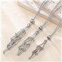 Mtlhbcg Collier support de pierres en cristal：Lot de 3 colliers en cristal,3 colliers de support réglables en forme de cage en c