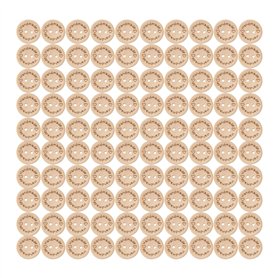 100 Pièces Boutons en Bois Naturel Faits Main