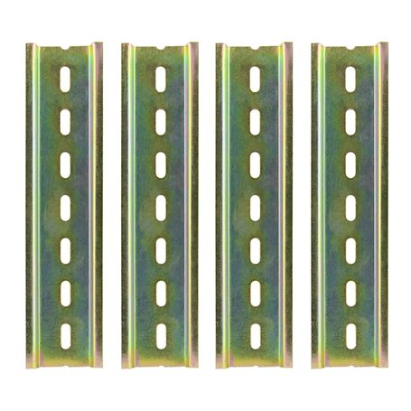 Lot de 4 rails DIN à fente de 35 mm