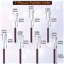 En Bois Spatules Kit pour Peinture Acrylique