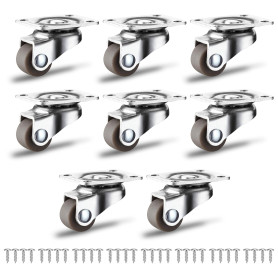 JGCJGG Roulettes Pivotantes pour Petits Meubles