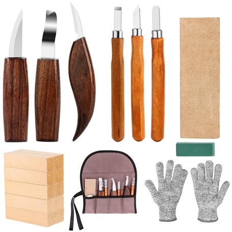 TNEDFOD 20 Pièces Outil de Ciseaux à Bois Kit