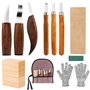 TNEDFOD 20 Pièces Outil de Ciseaux à Bois Kit