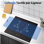Hobsir Plaque Induction 4 Feux, 6400W, Plaque à Induction 59cm Encastrable, 9 Niveaux de Puissance, Plaque de Cuisson électrique