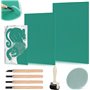 BSTDAYEVER Kit de Gomme Linogravure Plaque A4 A5 A6 9Pcs Complet Blocs de Sculpture en Caoutchouc Débutant Souple à Graver Sûrs