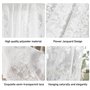 150x200 Cm Transparent avec Motif Floral