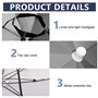 PORFOYO Lot de 5 chapeaux de parapluie, avec bande élastique, accessoire amusant pour les fêtes en plein air, la pêche, le solei