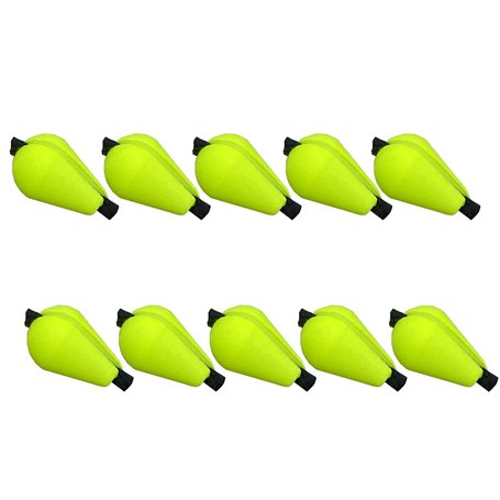 ANCLLO Lot de 10 flotteurs en mousse pour pêche à la mouche