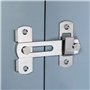 Loquet Porte Verrou Coulissante verrouillage en Acier Inoxydable avec Vis Sécurité Loquets de Porte pour Fenêtre Jardin