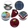 Dadabig 4PCS Bandana Chien, Collier Bandana Chien Bandana Chien Collier Lavable Bandana Chien Écharpe Reglable Bandana Chien Car