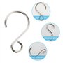 Dadabig 160 PCS Mini Crochet en Forme de S, Crochet En Acier Inoxydable 25mm Petit Crochet d’ornement Accessoires pour Bijoux DI