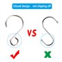 Dadabig 160 PCS Mini Crochet en Forme de S, Crochet En Acier Inoxydable 25mm Petit Crochet d’ornement Accessoires pour Bijoux DI
