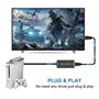 Wrugste Convertisseur Péritel vers HDMI avec câble HDMI, Adaptateur HD 720P/1080P Convertisseur Vidéo Audio pour Moniteur HDTV P
