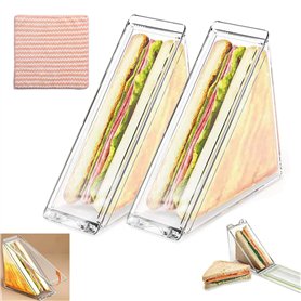 Gudemoore Lot de 2 boîtes à sandwich réutilisables avec couvercle et serviette