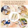 Gudemoore Lot de 2 boîtes à sandwich réutilisables avec couvercle et serviette, conteneur triangulaire en plastique, facile à ne