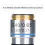 Objectif de Microscope, Objectif Microscope Biologique 40X 185 Objectifs achromatiques Objectif 160/0,17 5 × 5 × 5 cm Élimine Le