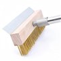 Brosse pour four à pizza 160 cm, brosse de nettoyage pour pierre à pizza avec grattoir, brosse à barbecue, grattoir à pizza avec