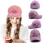 Lot de 2 cadeaux pour filles - Casquette de baseball DIY - Cadeaux pour filles - Gourde DIY et casquette de baseball - Cadeau po