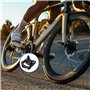 Lot de 2 pédales de vélo pliables et antidérapantes avec réflecteurs, pour VTT, vélo pliant, vélo de route