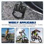 Lot de 2 pédales de vélo pliables et antidérapantes avec réflecteurs, pour VTT, vélo pliant, vélo de route