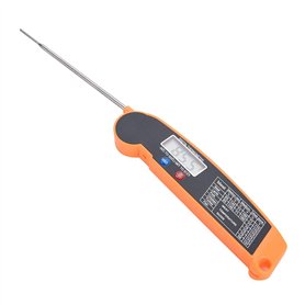TOPINCN LCD Numérique Thermomètre Viande avec Sonde Pliante Dinde Poisson De Bœuf Goût Sélectable Cuisine Cuisson Barbecue Grill