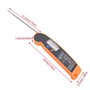TOPINCN LCD Numérique Thermomètre Viande avec Sonde Pliante Dinde Poisson De Bœuf Goût Sélectable Cuisine Cuisson Barbecue Grill