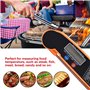 TOPINCN LCD Numérique Thermomètre Viande avec Sonde Pliante Dinde Poisson De Bœuf Goût Sélectable Cuisine Cuisson Barbecue Grill