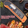 TOPINCN LCD Numérique Thermomètre Viande avec Sonde Pliante Dinde Poisson De Bœuf Goût Sélectable Cuisine Cuisson Barbecue Grill
