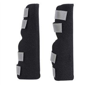 Pssopp 2Pcs Chien Arrière Jambes Bretelles Canine Arrière Jarret Manches Joint Wraps avec des Sangles Réfléchissantes De Sécurit