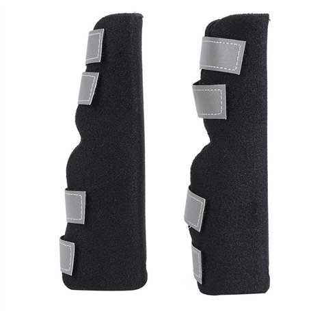 Pssopp 2Pcs Chien Arrière Jambes Bretelles Canine Arrière Jarret Manches Joint Wraps avec des Sangles Réfléchissantes De Sécurit