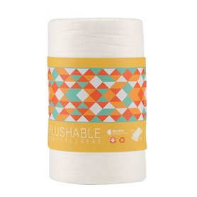 Doublures de Couches 100 Feuilles Non Parfumées en Bambou Naturel s Bio-dégradables Inserts Couches lavables dans les toilettes
