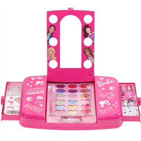 Townley Girl Barbie Ensemble de Coiffeuse de beauté avec Miroir Lumineux | Comprend Un Brillant à lèvres