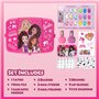 Townley Girl Barbie Ensemble de Coiffeuse de beauté avec Miroir Lumineux | Comprend Un Brillant à lèvres, Un Fard à paupières, d