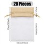 Pochon en Toile de Jute Épissure pour Stockage de