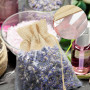CINGHIA Sachet Organza 10x15cm, 20 Pièces Sacs Cadeaux avec Cordon de Serrage, Pochon en Toile de Jute Épissure pour Stockage de