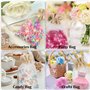 CINGHIA Sachet Organza 10x15cm, 20 Pièces Sacs Cadeaux avec Cordon de Serrage, Pochon en Toile de Jute Épissure pour Stockage de