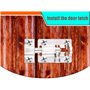 Lot de 5 petits verrous de porte en acier inoxydable avec 30 vis pour toutes les portes intérieures
